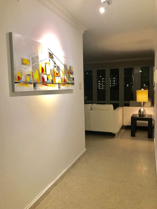 Entering the apartment