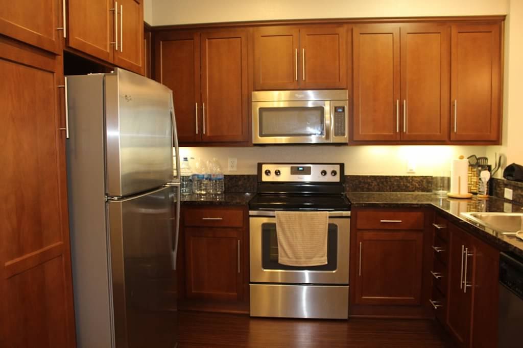 Clean updated kitchen