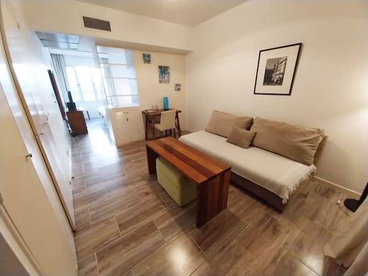 Apartamento tipo studio mobiliado no Retiro