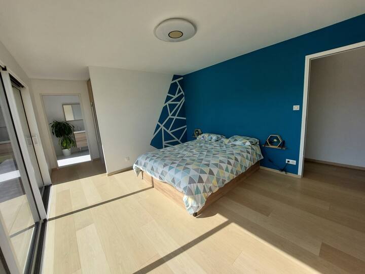 Მთავარი ფლიგელი, საგარდერობო ოთახითა და ცალკე სააბაზანოთი სარგებლობა 