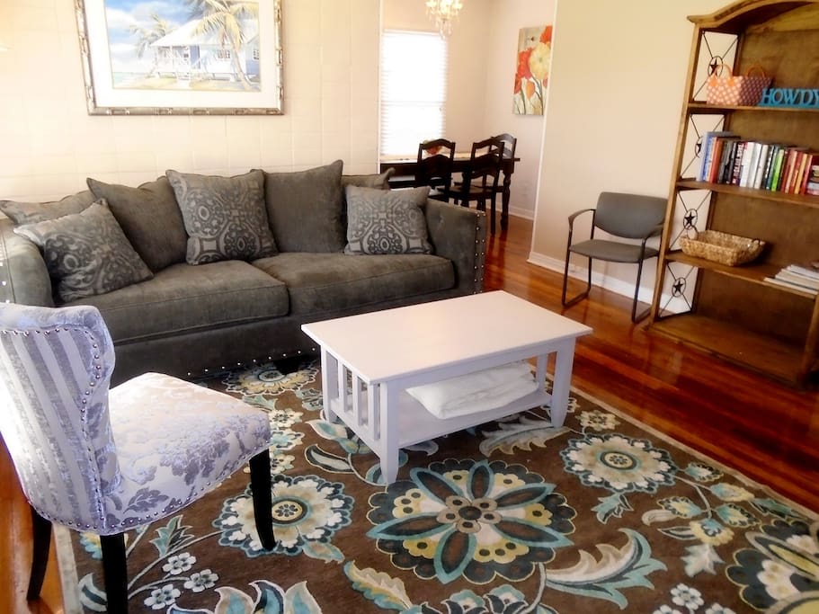 Nice living room with comfy couch