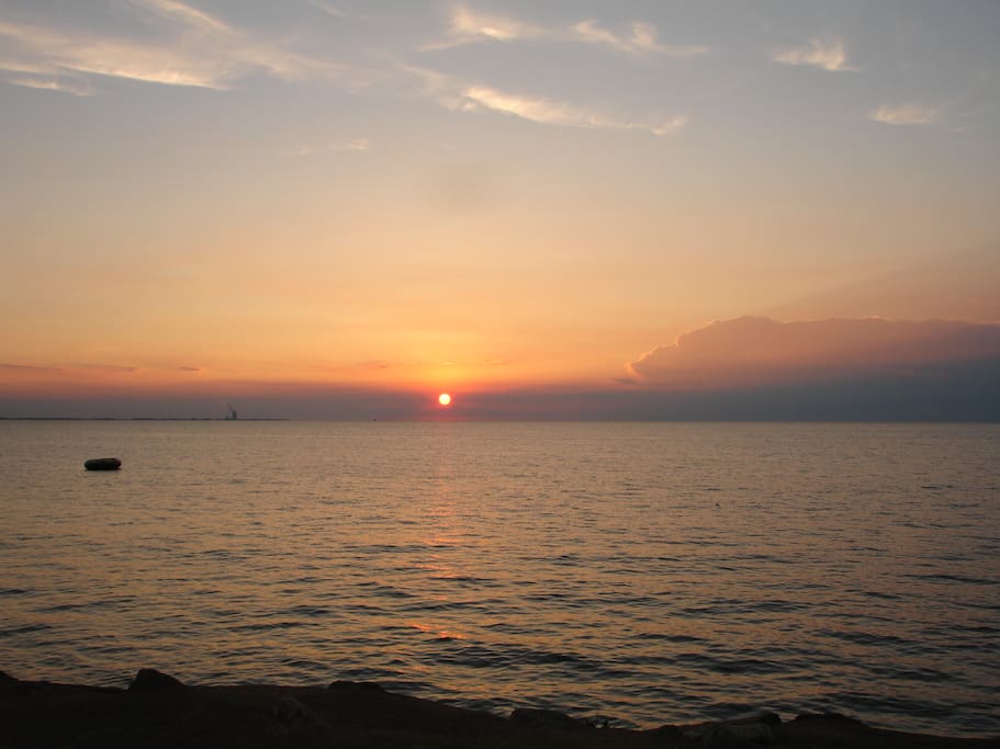 Sunset from the deck
