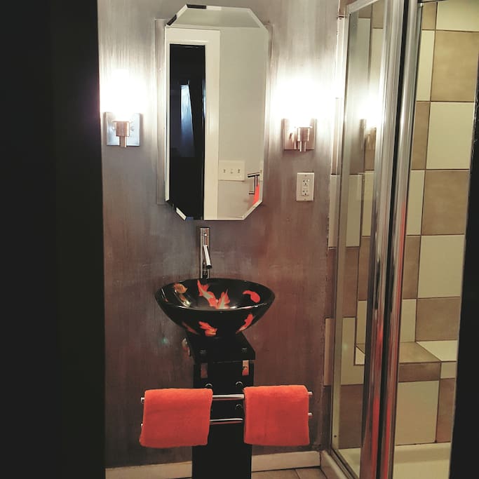 Enjoy our Modern Zen Bath with Choi Vessel Sink