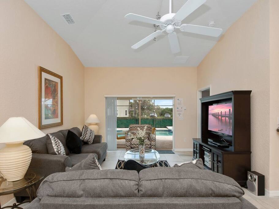 Living Room with access to patio