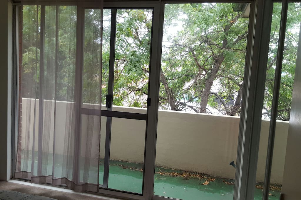 beautiful private balcony