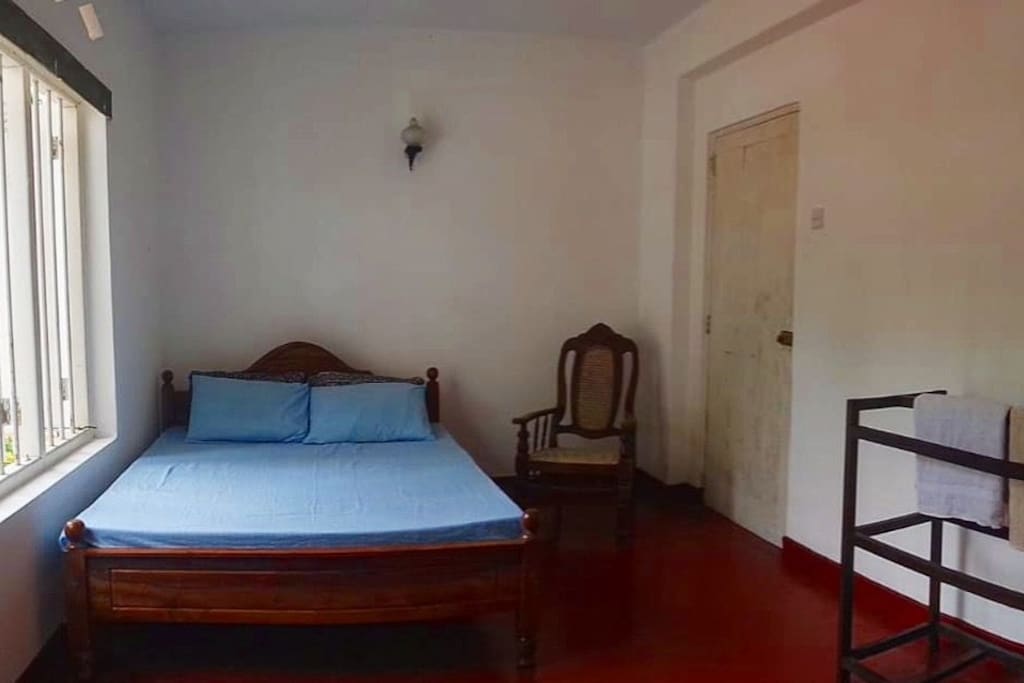 Double bed room with attached bathroom