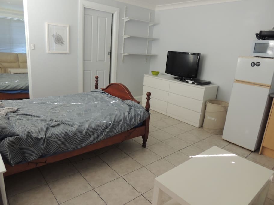 Double Bed with TV and DVD