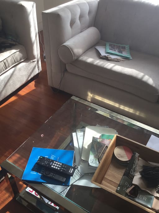 Living Room. Comfy spot to work