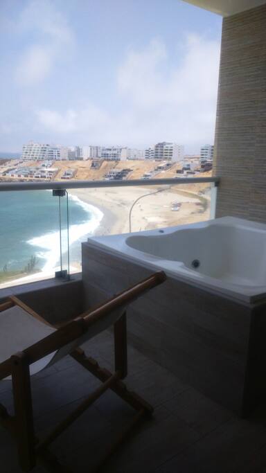 Jacuzzi en terraza