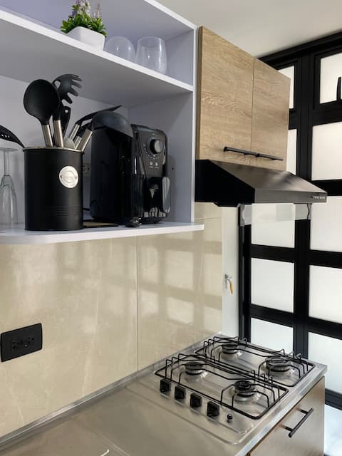 Top Airbnb: Modern studio apartment in Bello Cabañas in Bello