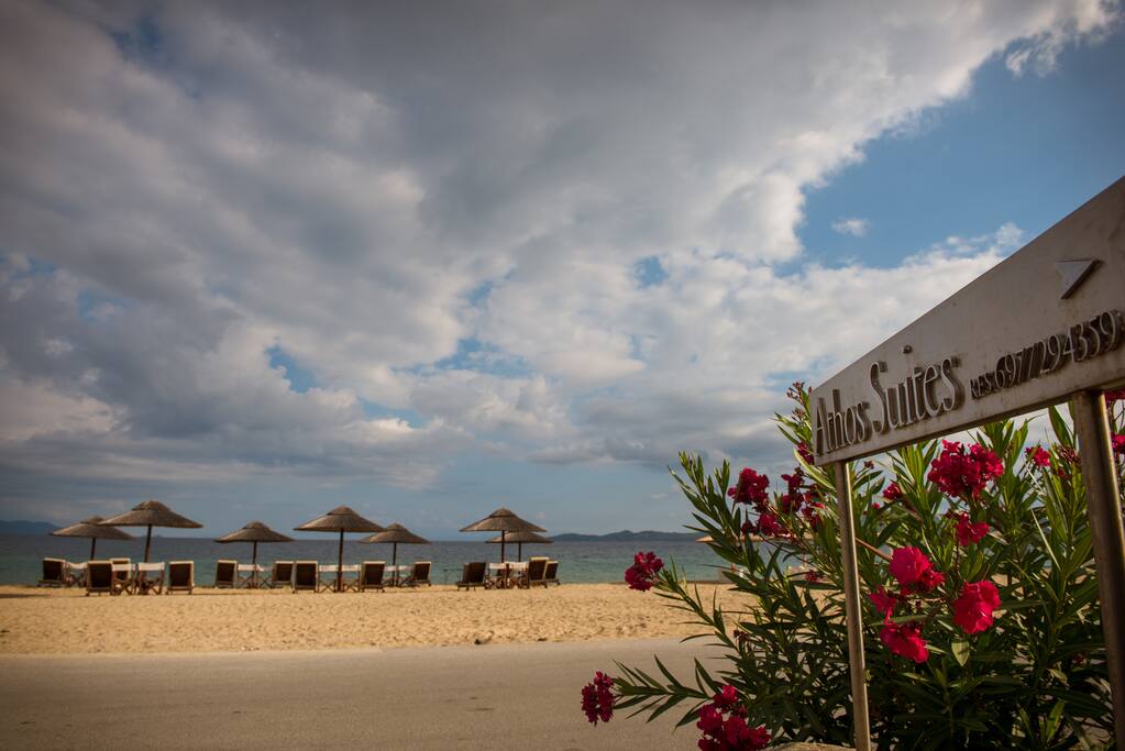 Athos Villas - The private beach