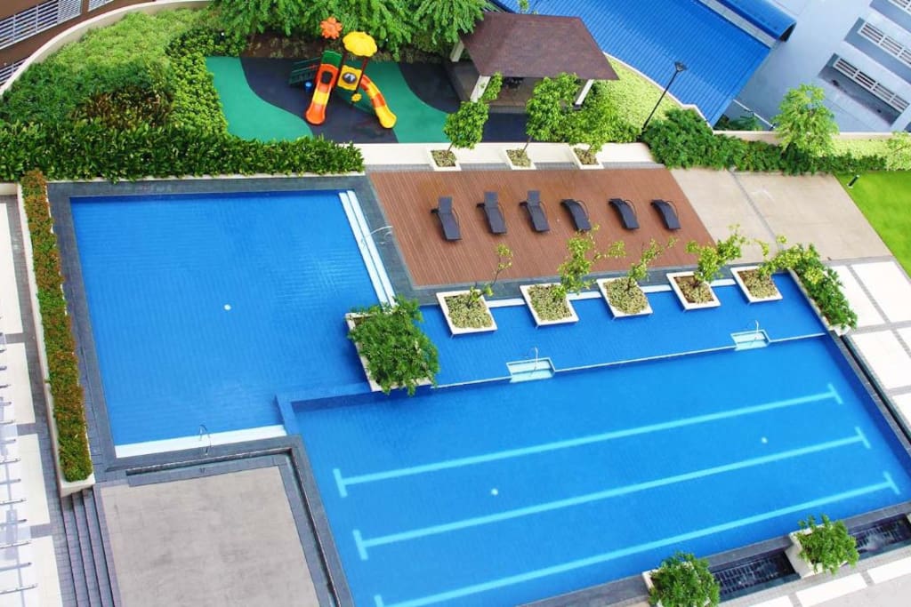 Pool top view