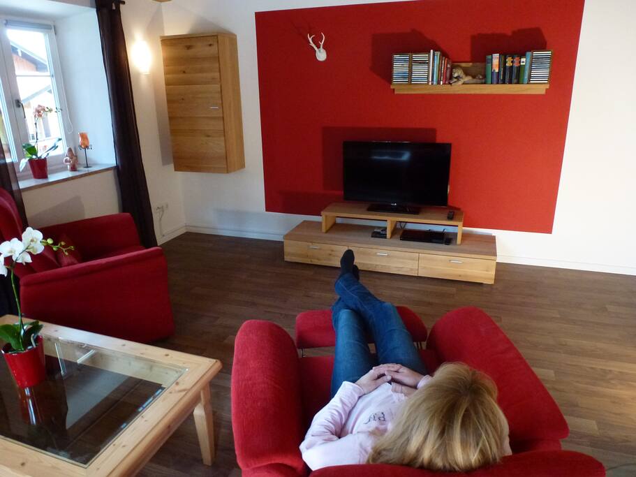 Wohnzimmer mit Relax Sessel