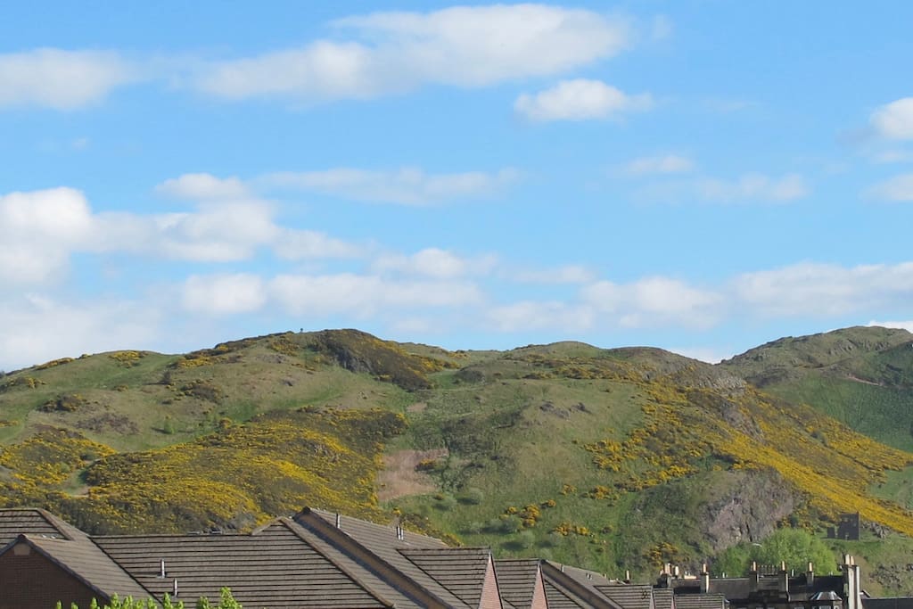 View to Arthur's seat and the Crags