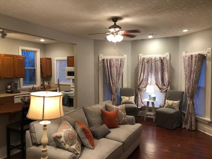 Spacious two bedroom apartment in historic home