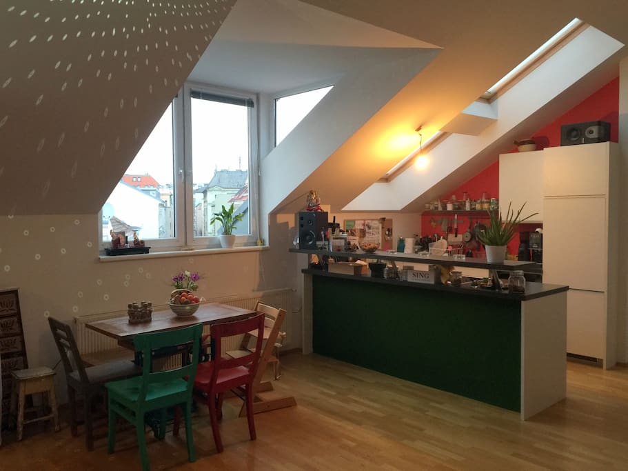 living room / kitchen
