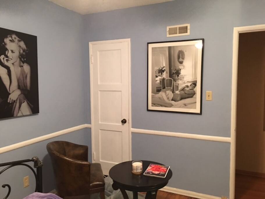 table in the bedroom