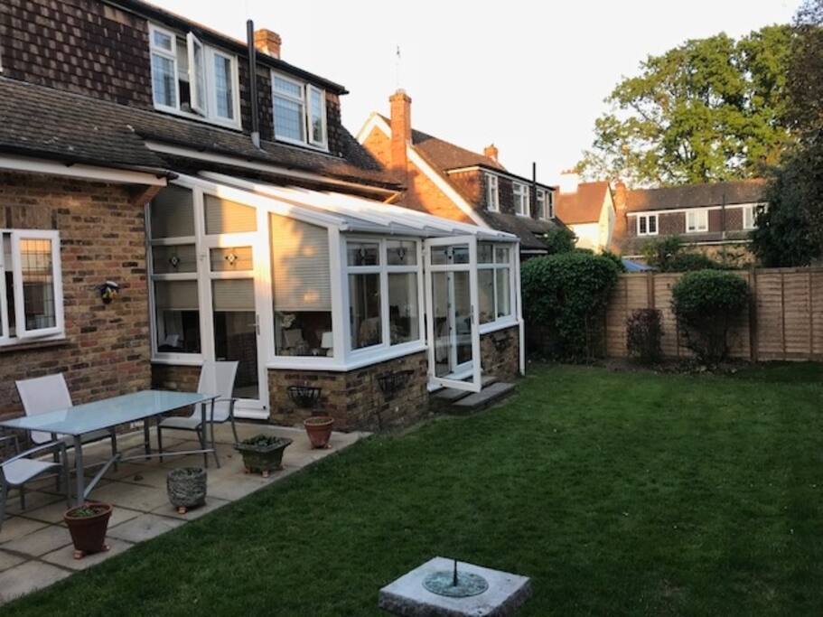 Sunny South East Garden not overlooked.