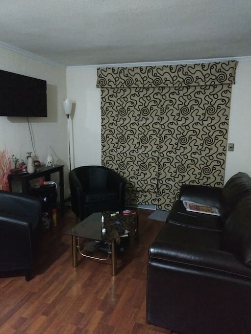 Sala de estar, cuenta con sofá cama 2 plazas