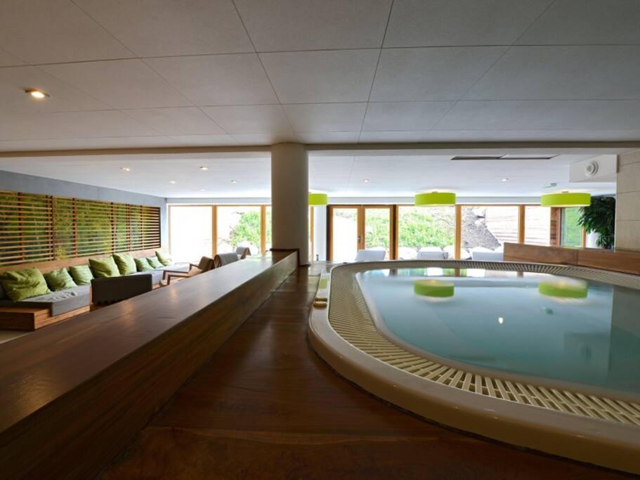 Jacuzzi, wellness area and sauna's