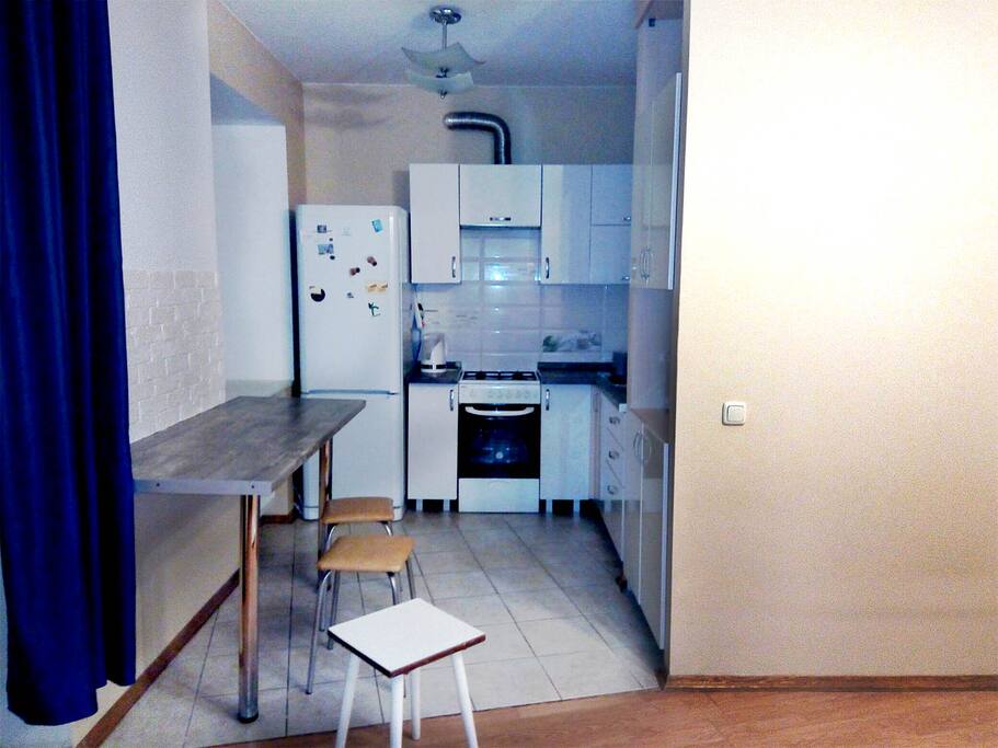 Kitchen with dinner table