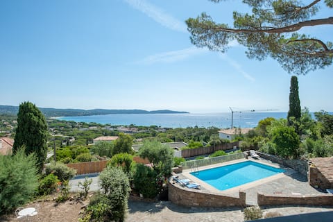 Sea view villa in Cavalaire-sur-Mer
