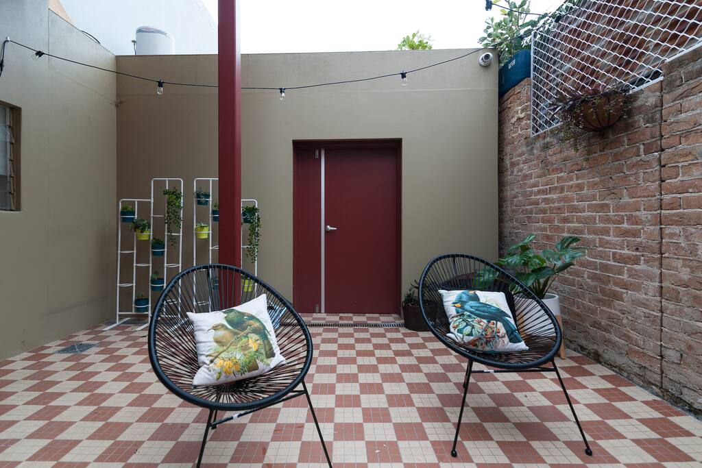 Relax in the courtyard