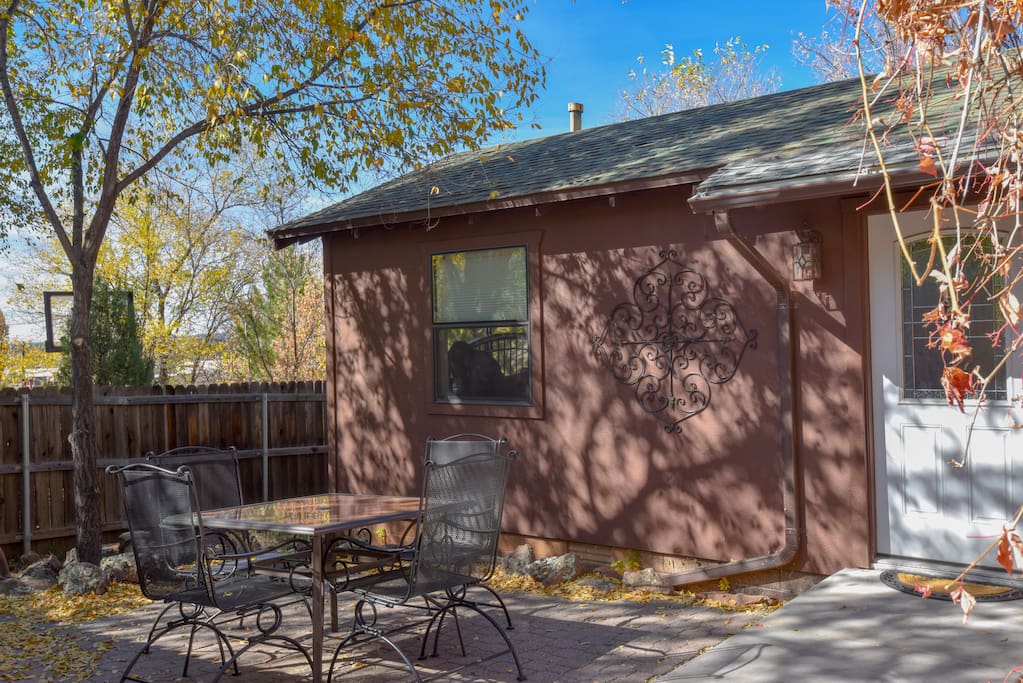 Front entrance and patio