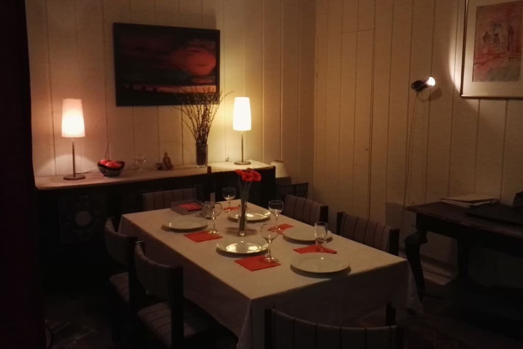 The dining room