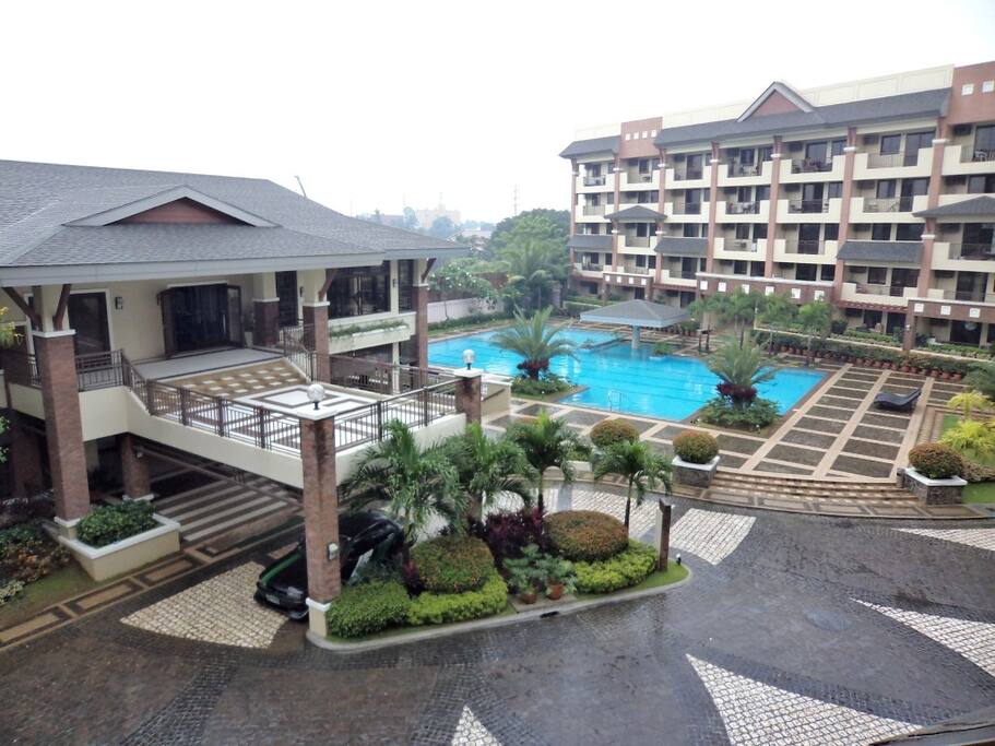 Swimming pool area.