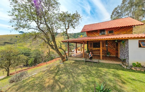 Chalet with Waterfall
