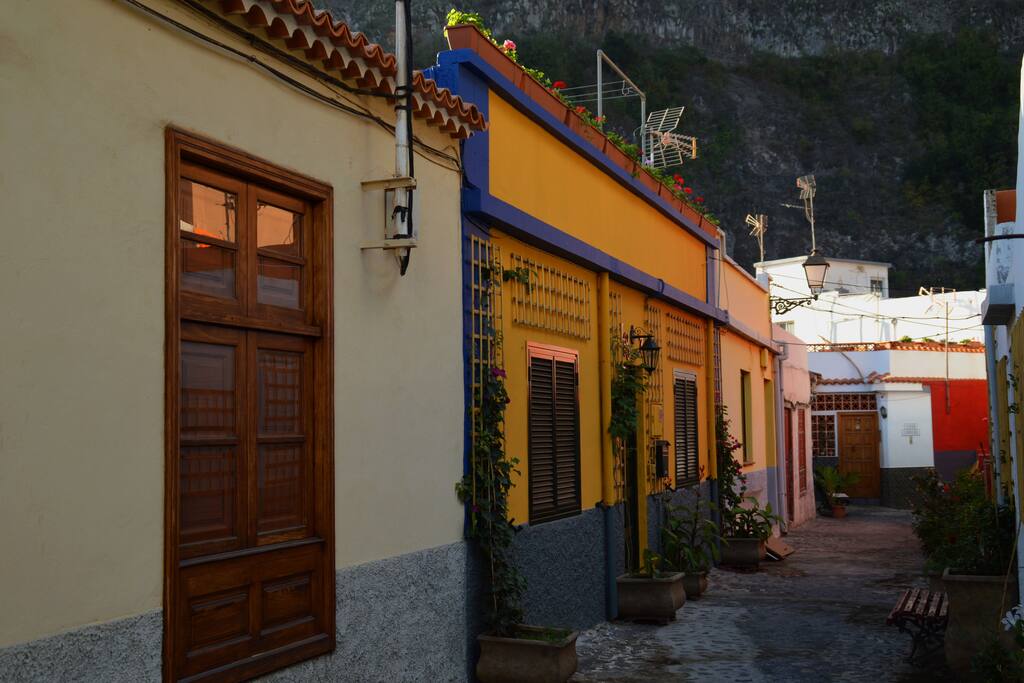 Calle Lugo, peatonal y muy tranquila.