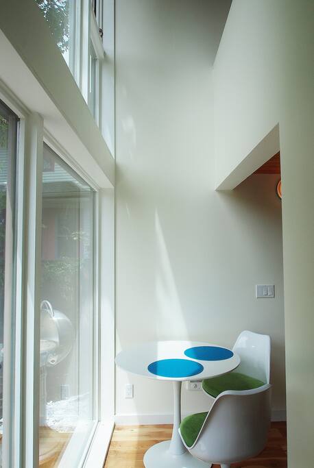 Open to ceiling