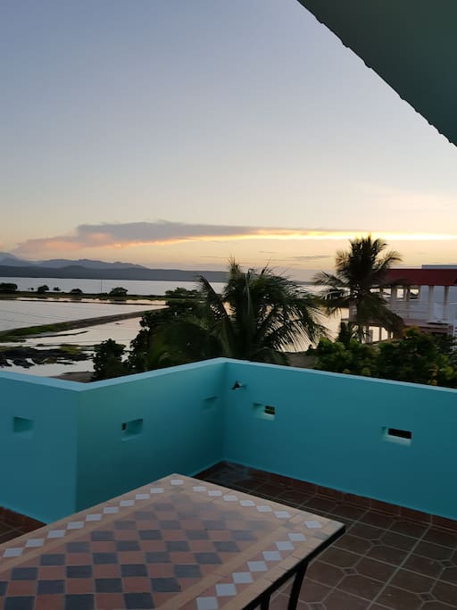 vista al mar desde el 3er nivel de la villa habitación principal
