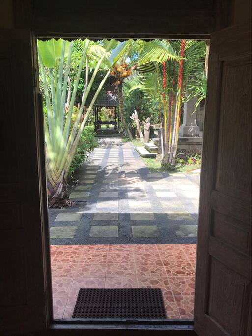 the view from inside the room