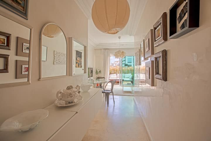 Terrace Cosy Gauthier  1or 2 Bedrooms With Ac - 卡薩布蘭卡