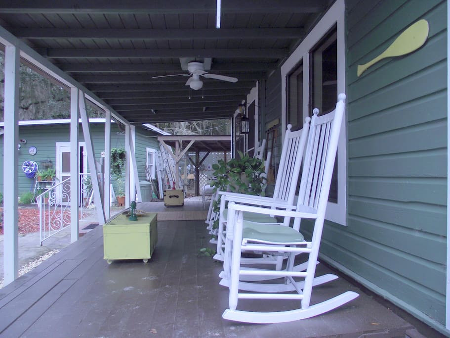 Back porch rocking chairs....