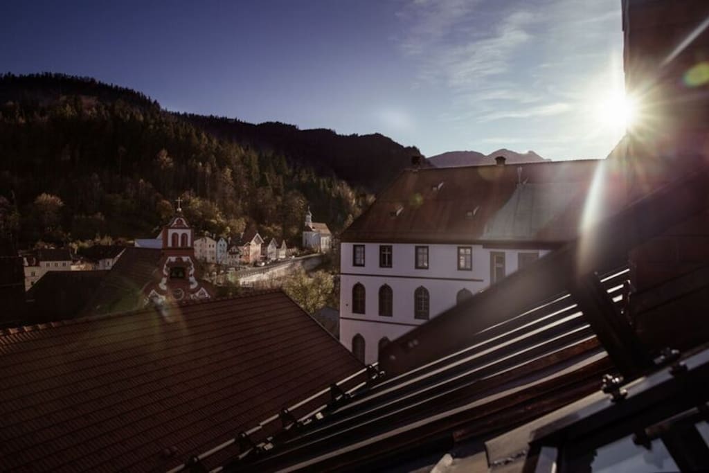 Beste Sicht bis über den Lech auf die Via Claudia
