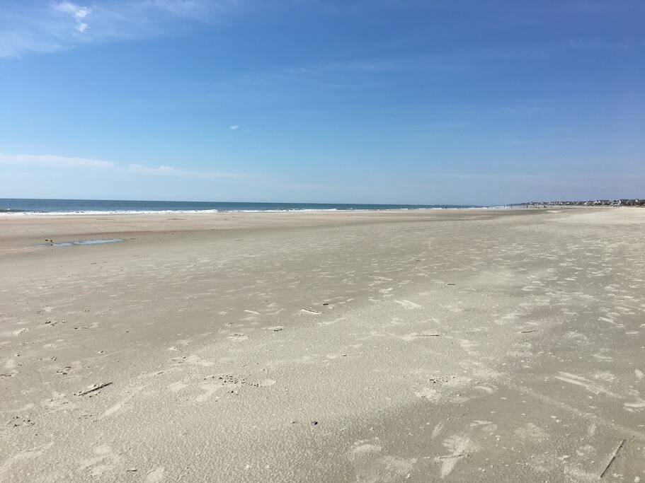 Broad flat beach