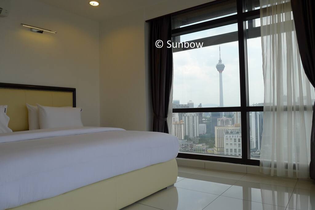 Enjoy KL tower view from the bed