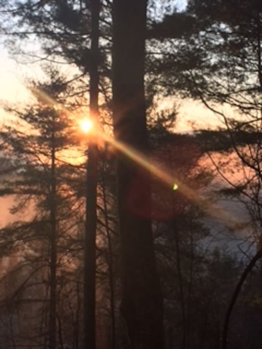 Deck View at Sunrise