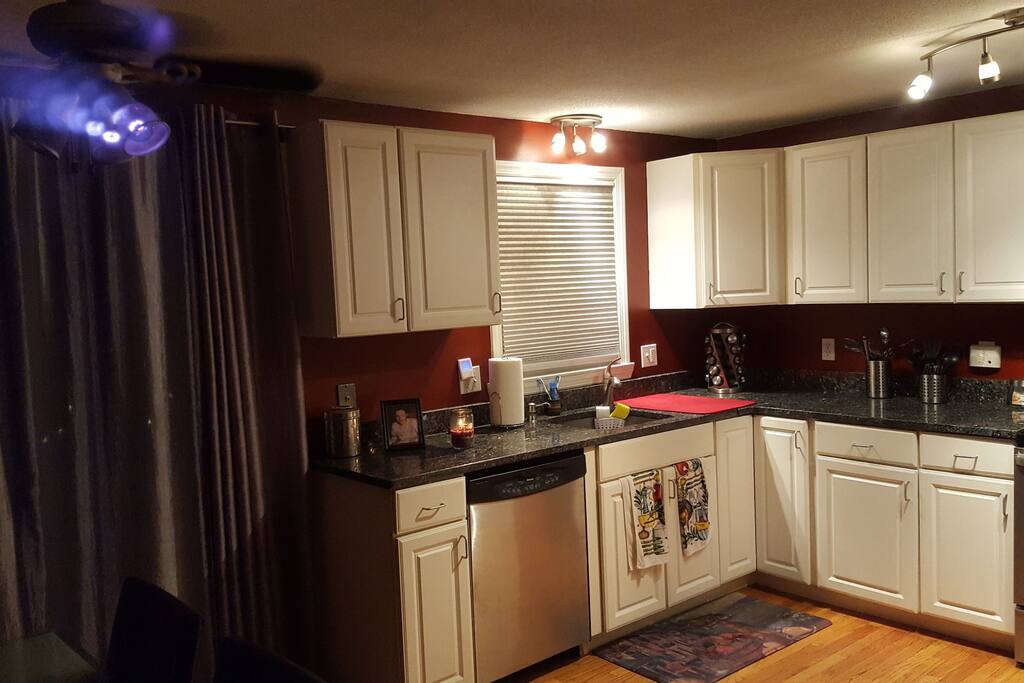 Granite, Stainless steal and hard wood floors through out