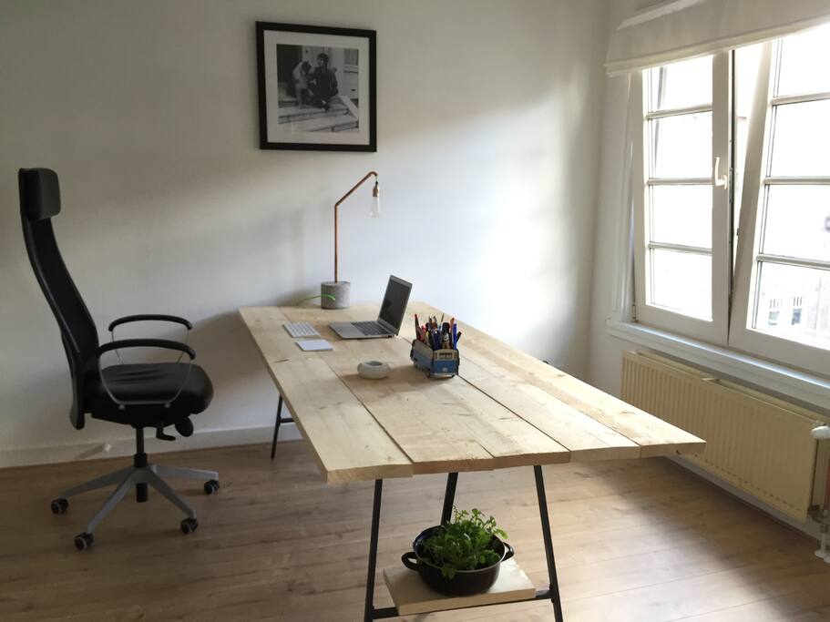 A study/work chamber if you need to concentrate for a bit, it's adjacent to the living room!