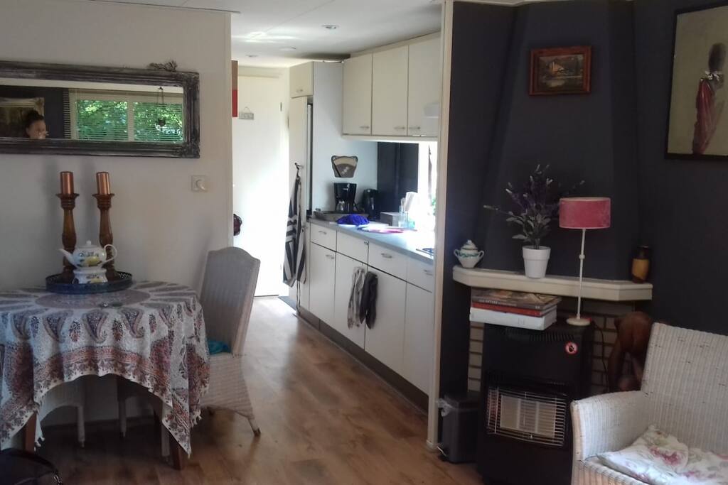 Keuken en woonkamer
