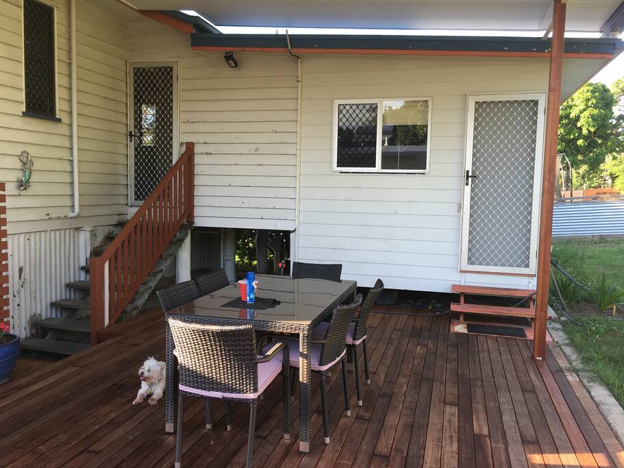 Private back deck