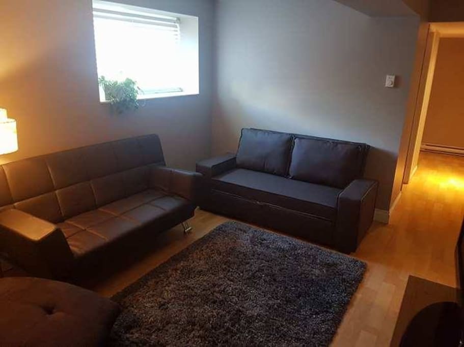 Living room in suite