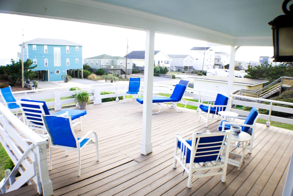 Best deck on the beach with covered porch
