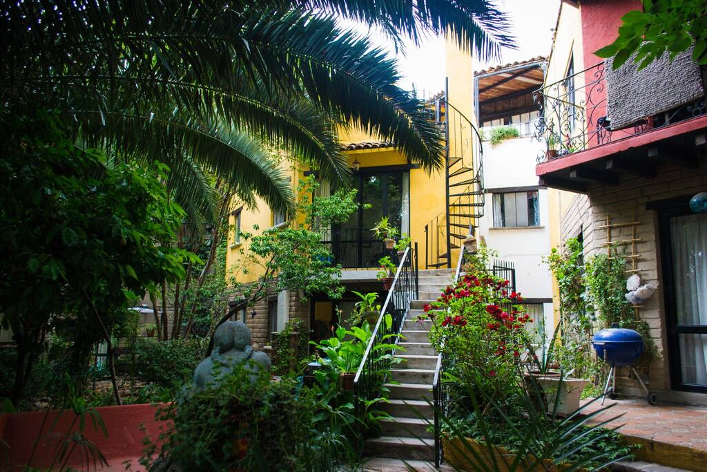 Entrance to the condo - up an easy flight of stairs (2nd level - not the spiral staircase)