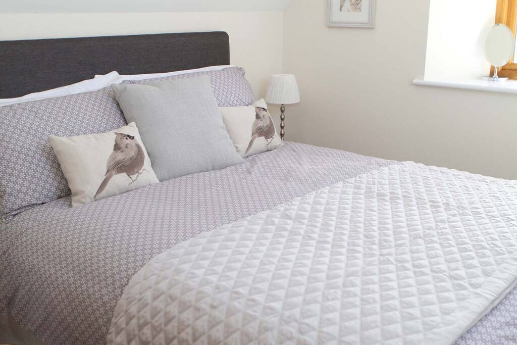 The main bedroom with a king size bed.