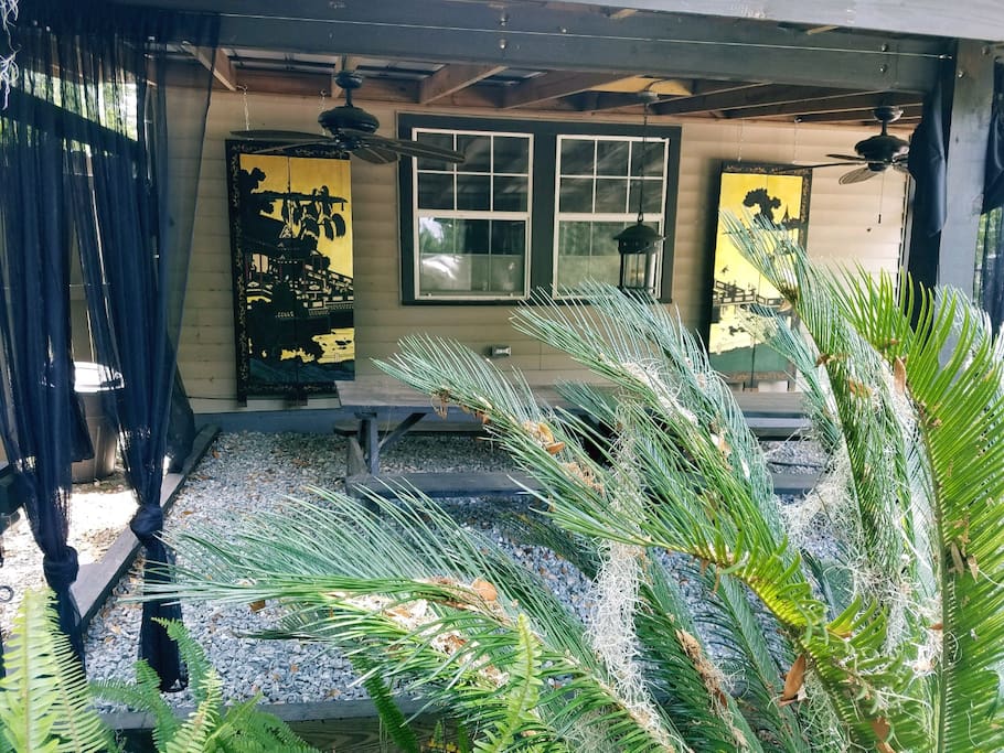 The dining pavillion